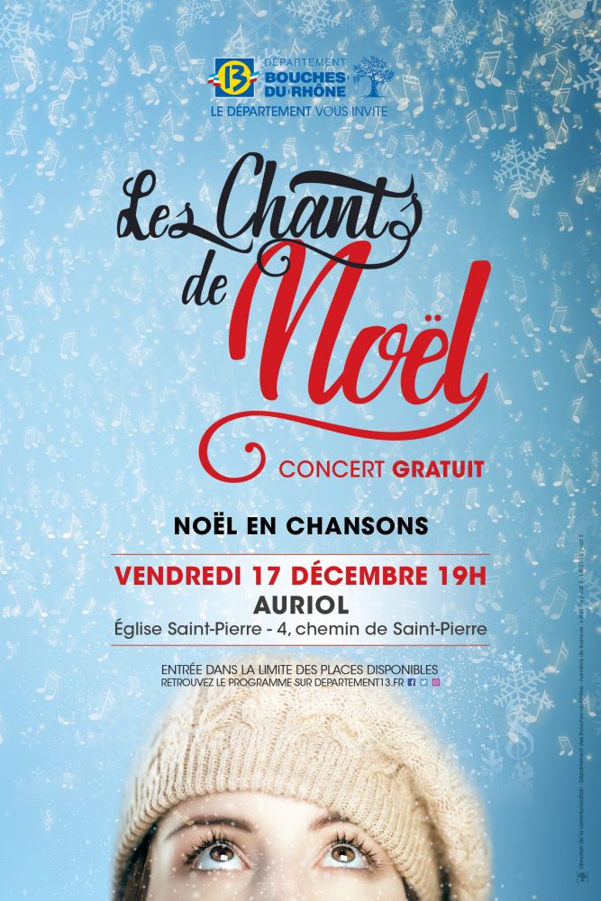 Vendredi 17 décembre – Chants de Noël “Noël Chansons” – Commune d'Auriol –  13390